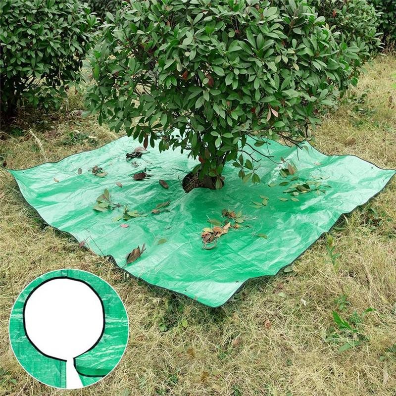 B97A-Plant Trimming Tarp Outdoor Leaf Storage Mat Easy Clean Garden Blanket Pruning Cleanup Mat Foldable Garden Tarp