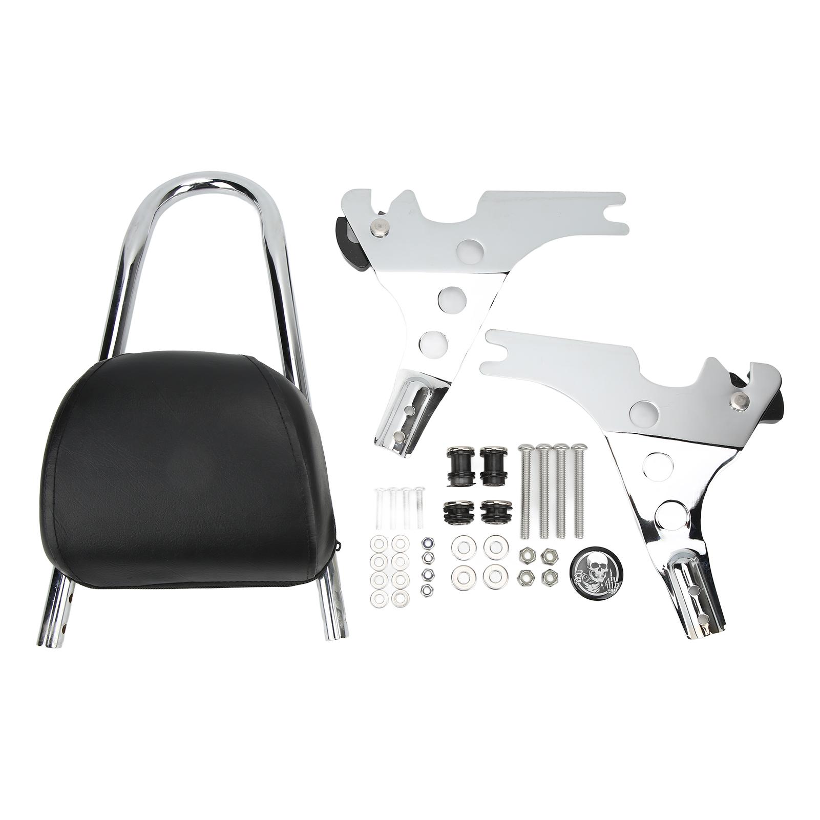 Motorcycle Backrest Detachable Rear Passenger Cushion Replacement for 200R XLH1200 2004‑2019