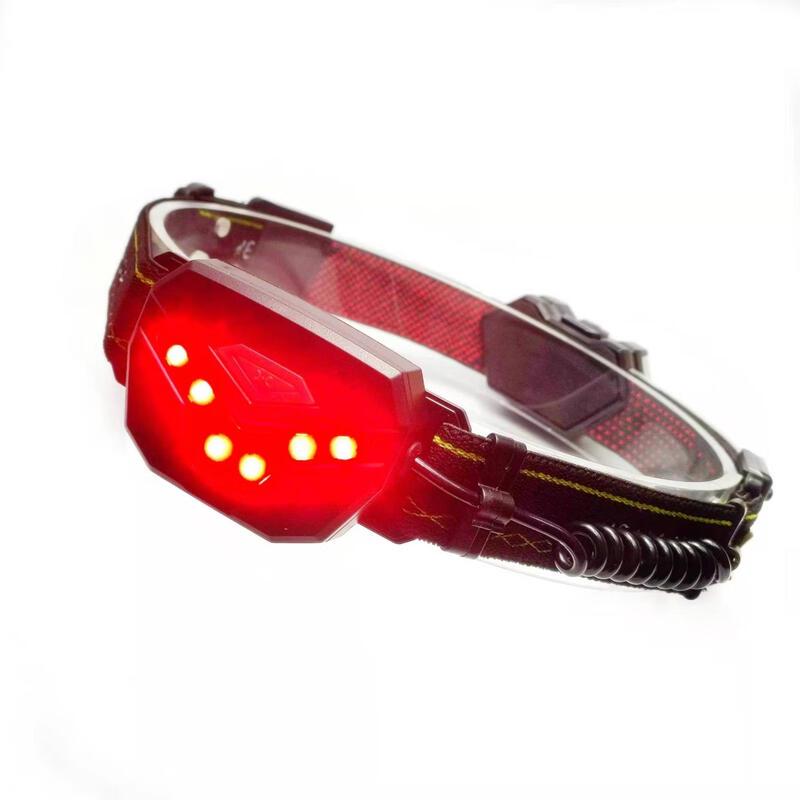Lishi Rechargeable Floodlight Headlamp with Red Taillight