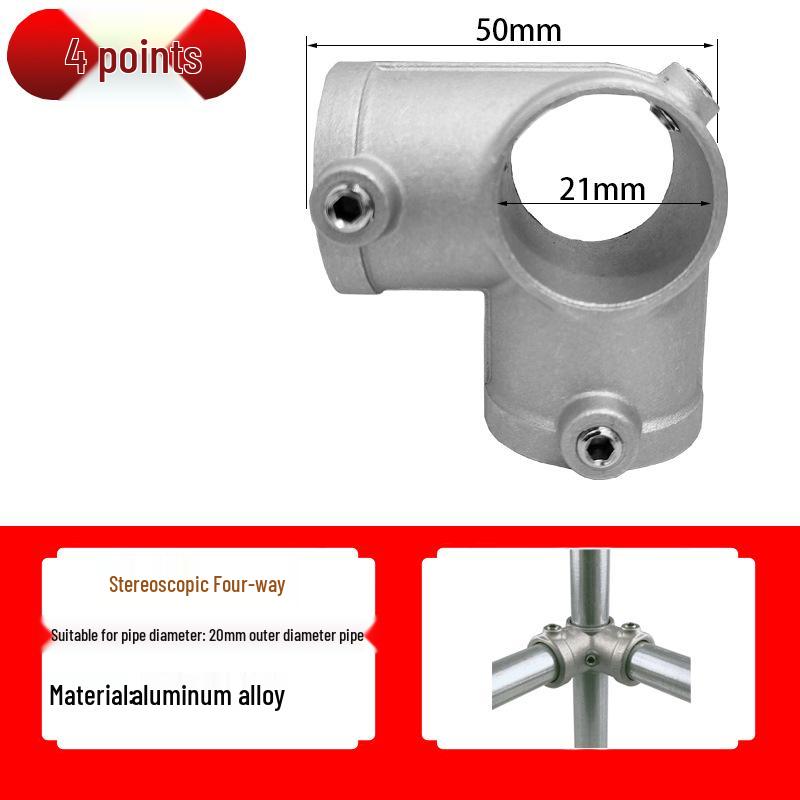 20/25/32mm Stahlrohrverbinder: Verzinkter 6-Punkt Rundbogen-Verbindungsbefestiger
