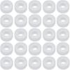 25 Pack Tire Air Chuck Sealing Gasket Replacement Rubber O Ring Pad Seals Washer for Tire Air Chucks with Clip Tire Inflator Nozzle Adapter Electric