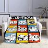 Cuphead Anime Printed Blankets Children's Warm Beautiful Blankets Flannel Soft and Comfortable Blanket Home Travel Birthday Gift