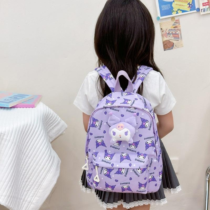 Cute Cartoon Sanrio Hello Kitty Children'S Backpack Large Capacity Student Schoolbag  Delicate Trendy Girly Boy Bag Gifts