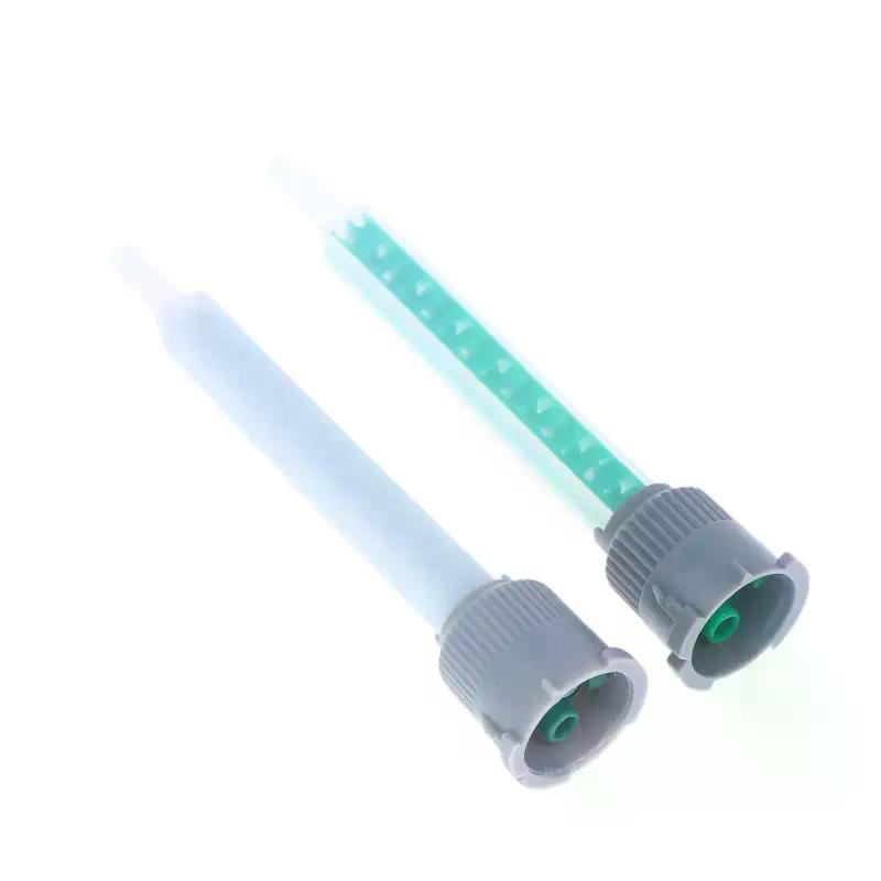 10Pcs Epoxy Adhesive Mixing Nozzle Static Mixing Nozzle MB5-16L Mixing Tube (1:1Ratio) For AB Glue Gun Liquid Mixer