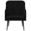 Armchair Black 63x76x80 Cm Velvet
