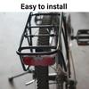 Waterproof Bicycles Rear Seats Reflective Taillight Cycling Rear Reflector Tail Light Luggage Rack Mounted Bike Light