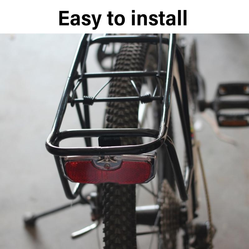Waterproof Bicycles Rear Seats Reflective Taillight Cycling Rear Reflector Tail Light Luggage Rack Mounted Bike Light