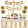Linen Welcome Baby Banner Wall Garland for Baby Shower Gender Reveal Party Photo Props Kids Birthday Party Decorations