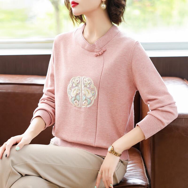 

Элегантный вязаный топ для женщин среднего возраста Baolianduo 2XL