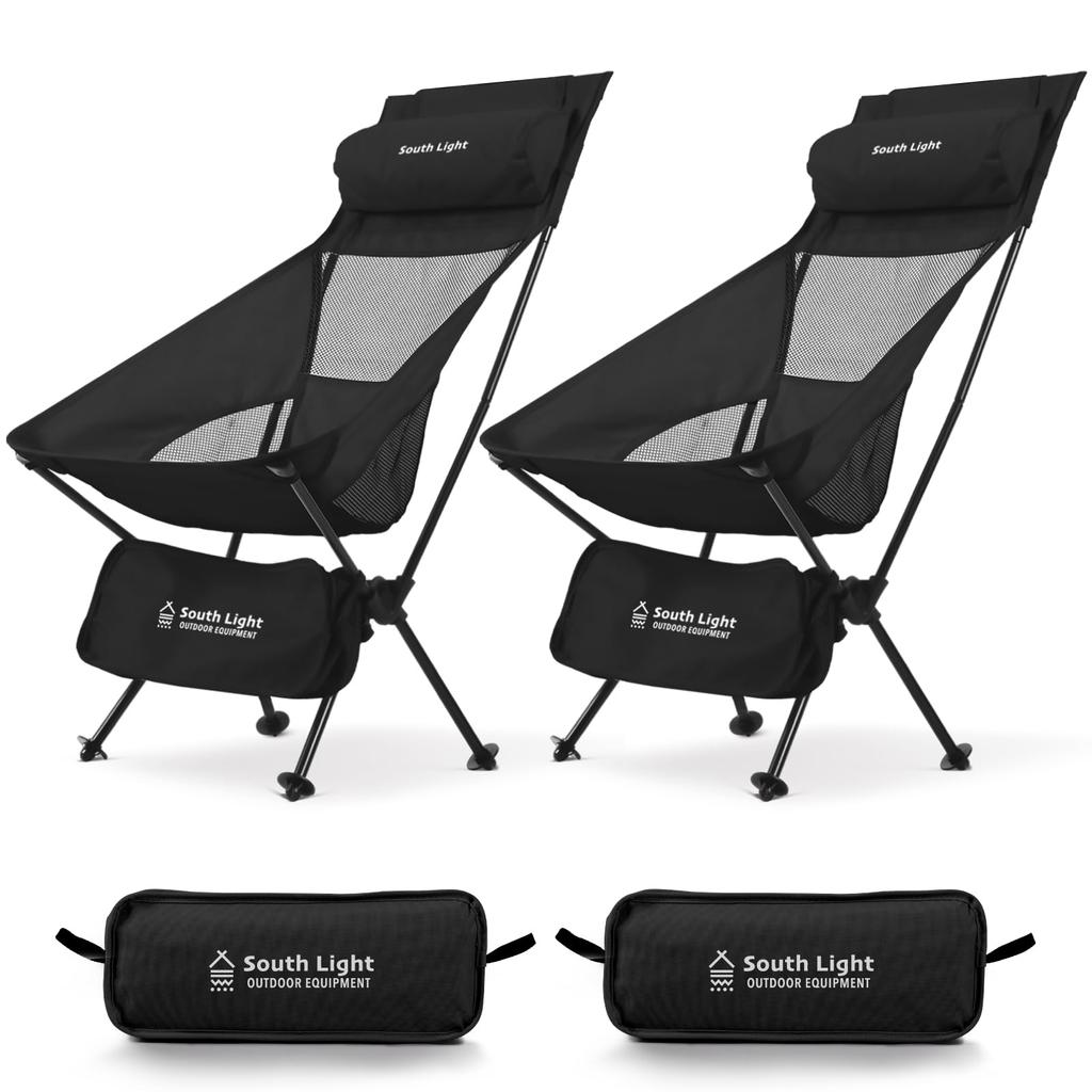 Outdoor with Ultra 2025 New High Back Camping Load Capacity Storage Bag Easy To Carry for Mountain 2 Colors 2 Chair, Foldable, Pillow, Lightweight,