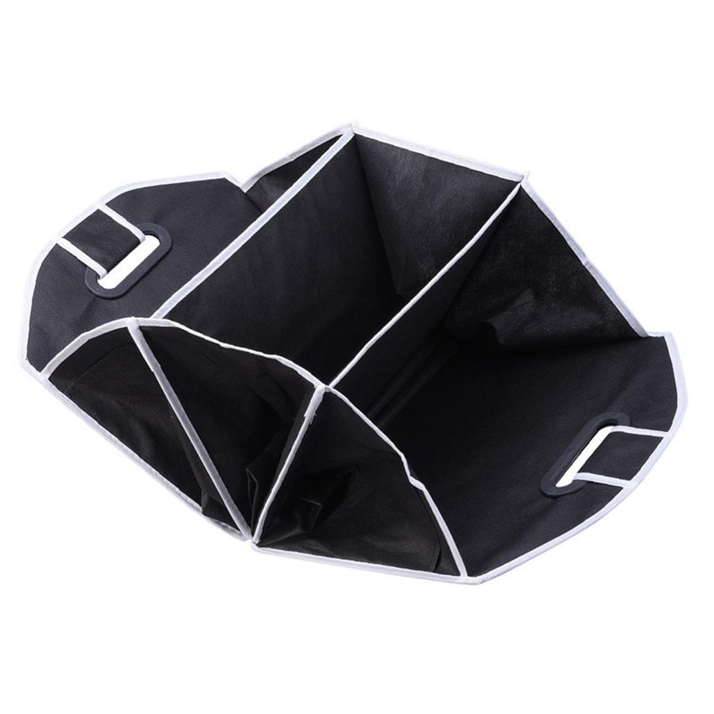 Large Capacity Automotive Rear Boot Storage Box Non-Woven Fabric Car Organization Solution for Travel Essentials