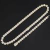 European and American Hip-hop Square Rock Candy Chain Zircon Necklace Trend Men's Necklace Fashion Accessories Hip-hop Bracelet