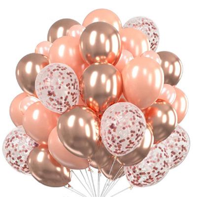 30pcs/Set Gold Pink Latex Balloons Confetti Balloons Set Wedding Birthday Party Graduation Ceremony Baby Shower Decorations