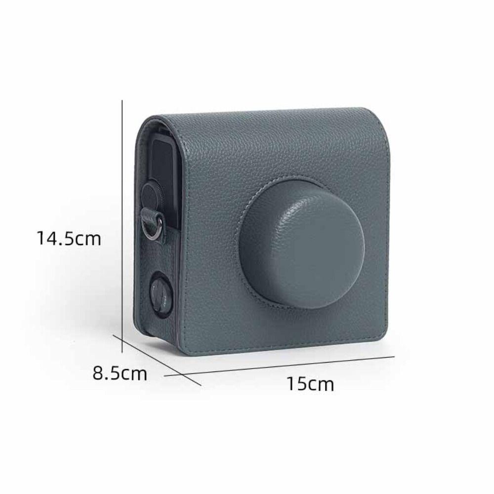 PU Leather Instant Camera Case Anti Scratch Storage Bag for Fujifilm Instax WIDE EVO Travel