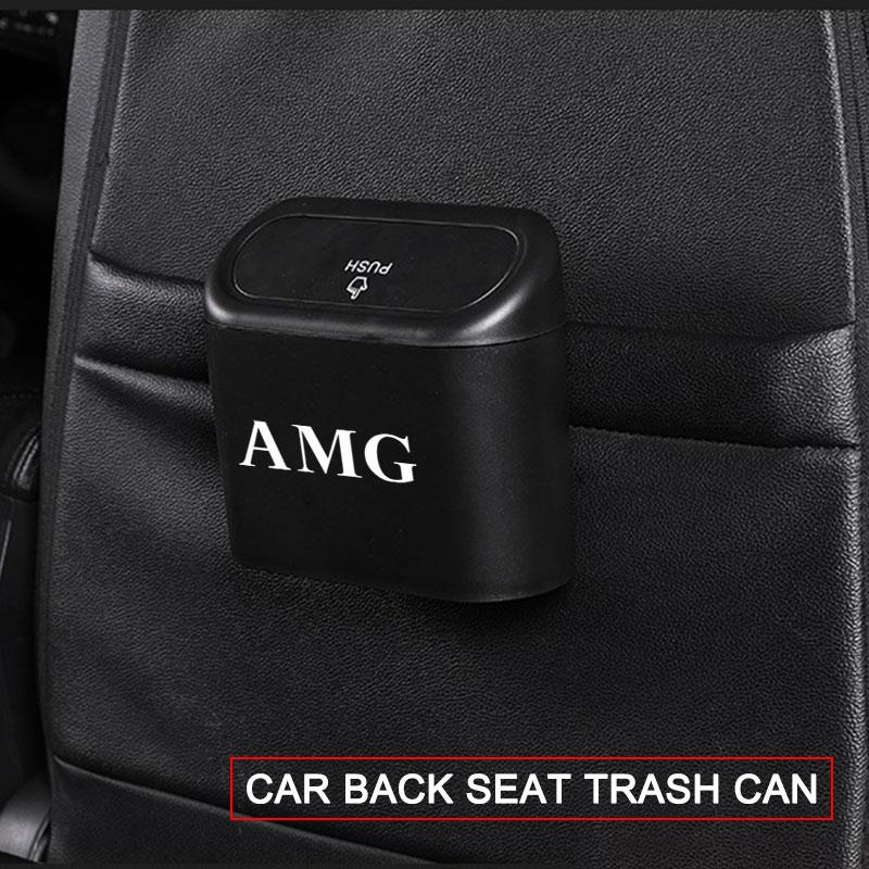 Car Trash Can Storage Box Vehicle Multifunctional Garbage Dust Case For Mercedes Benz AMG GLE GLS GLC CLA GLB ML C500 C200 C300 W204 W206 W205 W203
