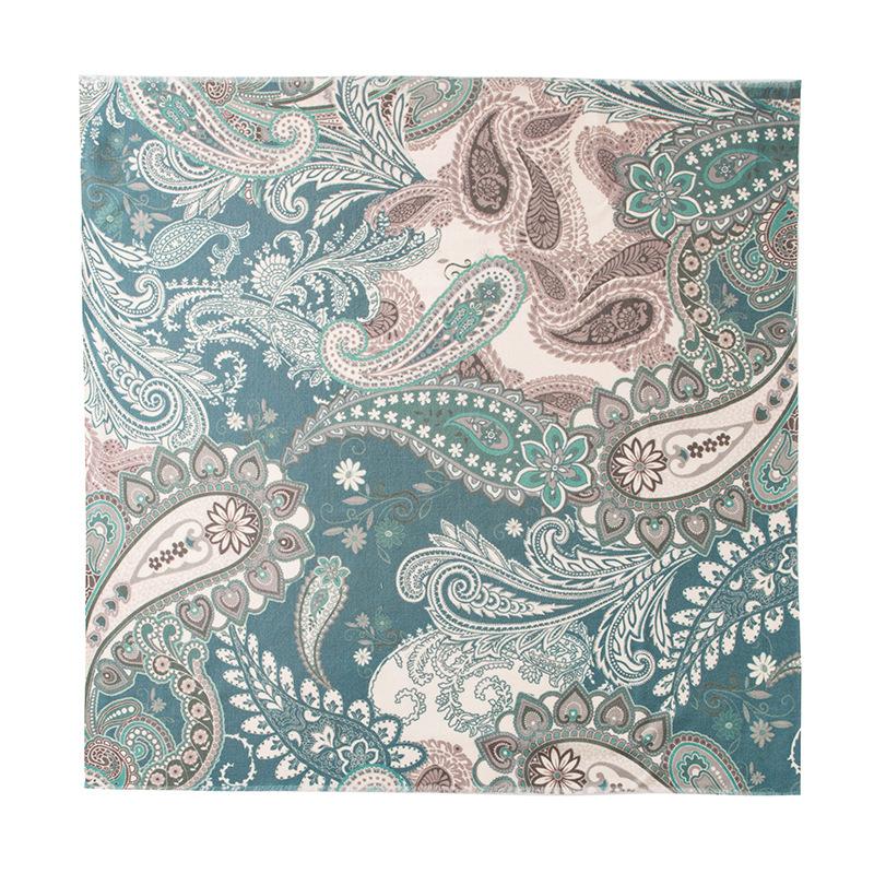 Wool Silk Scarf High end Women's New Small Square Scarf Neck Scarf