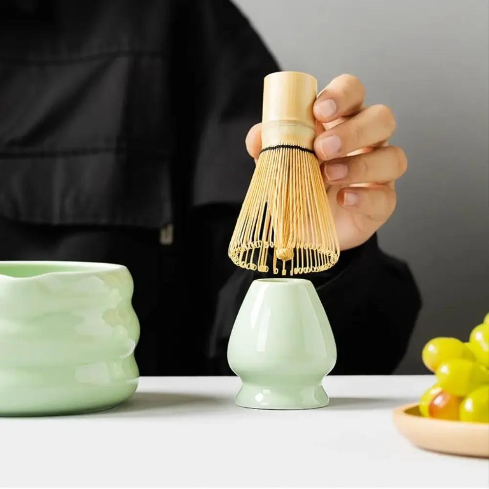 Keramik Matcha Tee Set Glatte Große Kapazität Tee Waschschalen Langlebig Hochtemperaturbeständig Matcha Schale