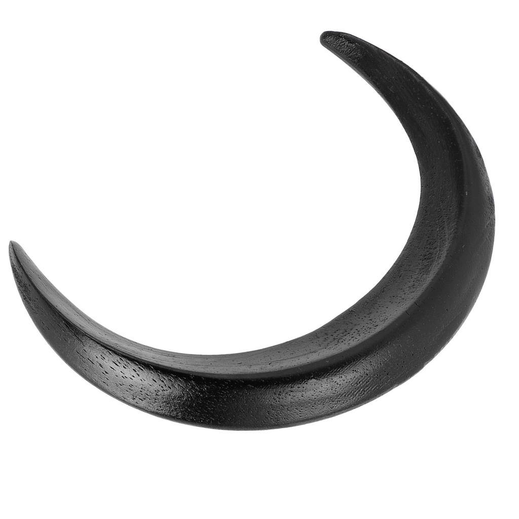Moon Hair Fork Wooden Moon Hairpin Stylish All Matching Carved Hair Stick Exquisite Decorative Hair Clip for Daily Party Camping L Size