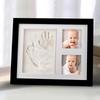 Baby Hand and Footprint Frame with Inkpad - First Birthday, Hundred Days, Full Moon Gift, Modern Minimalist Style