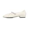 Barbara Leather Shirring Jewel Mary Jane Women Pumps 2cm Bbj119iv