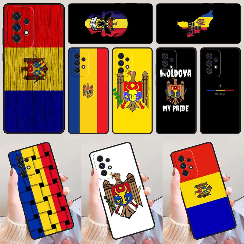 Moldova Flag Moldavians phone case For Samsung Galaxy A42 A31 A40 A51 A71 A32 A80 A91 A52 A72 A20e A21S A50 A70 A11 A12 Cover