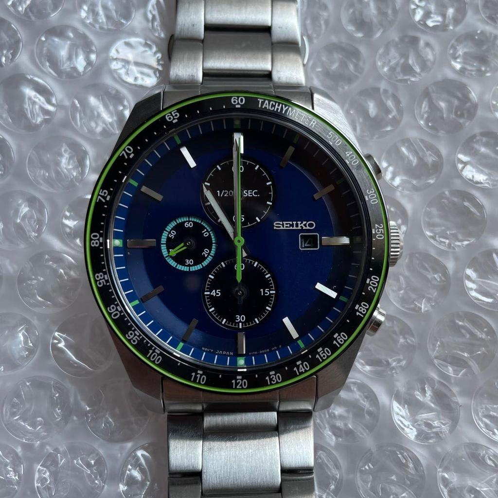 Used SEIKO Watch Men's Chronograph Solar
