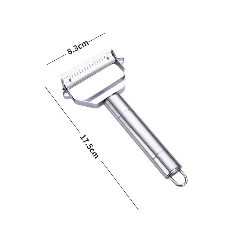 Stainless Steel Multifunctional Fruit Knife, Cucumber Peeler, Potato Slicer, Kitchen Peeler, Outdoor Kitchenware