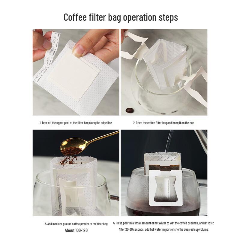 Disposable Pour-Over Coffee Drip Bag Filter Paper