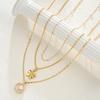 17KM 3pcs Set Minimalist Elegant Seashell Flower Faux Pearl Necklace For Women Summer Beach Dating Party Daily Wear Jewelry Gifts