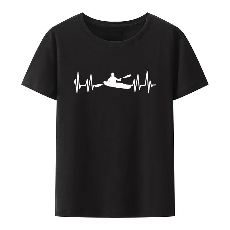 Special Gift Mountain Forest Kayak Canoe Paddling T Shirt Outdoors Exercise Casual Style Streetwear UnisexTops Harajuku