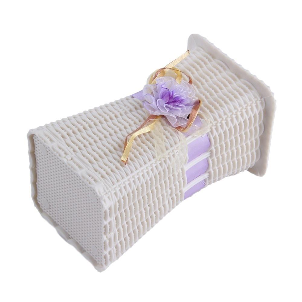Reusable Plastic Flower Vase Home Decoration Delicate Designed Vase (Color Random)