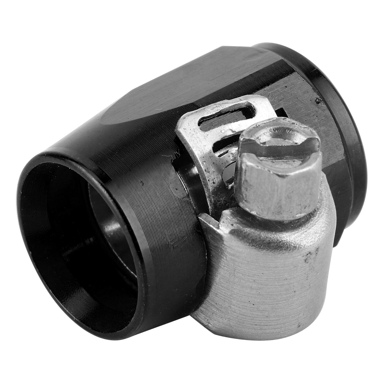 AN4 Зажимы-финишеры для шлангов из алюминиевого сплава для топливного, масляного, дизельного, газового, воздушного и водяного шланга/трубки, черные