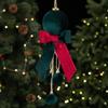 Pendant Christmas Bowknot Ball Pendant Velvet Bow Xmas Ornaments Christmas Hanging  Festival Party