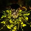 1PC Butterfly  Solar-Powered Outdoor Lantern  Durable Plastic Outdoor LED Lanterns for Patio, Garden, Balcony Decor  Fence