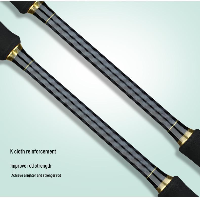 Fiberglass Lure Rod, M/ML Action with Hollow Spigot Handle