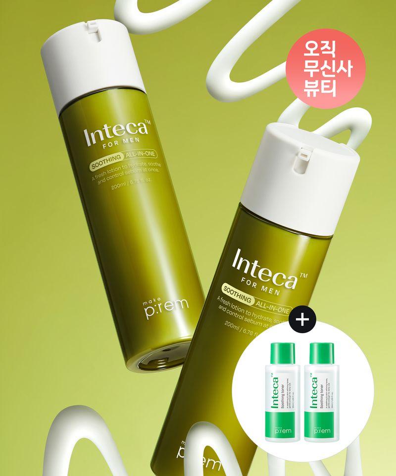 [2 pack] Inteca For Men Soothing All-in-One 200ml