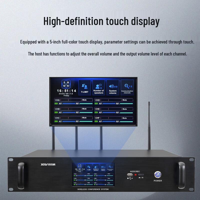 Xun Er Wei DK-601S 6-Channel Wireless Conference System (CN Version)