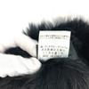 GUCCI 185746 G logo Fur tippet  Scarf fur Black