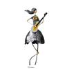 European Wrought Iron Musician Model Craft Study Desk Decoration Abstract Band Figure Sculpture Bookcase Ornament Desktop Decor