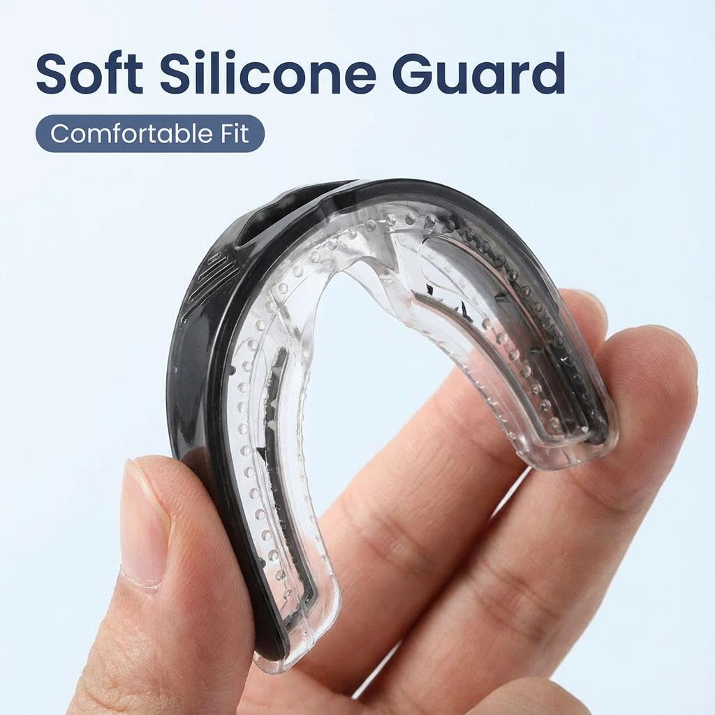 

Силиконовая накладка против храпа — удобная ночная капа для прекращения храпа и улучшения сна — профессиональное устройство для улучшения сна.