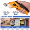 VLOXO Electric Cardboard Rechargeable Scissors for and Rechargeable Electric Work Tool Cutter, Cardboard, Fabric, Carpet, Cardboard, Plastic, More,