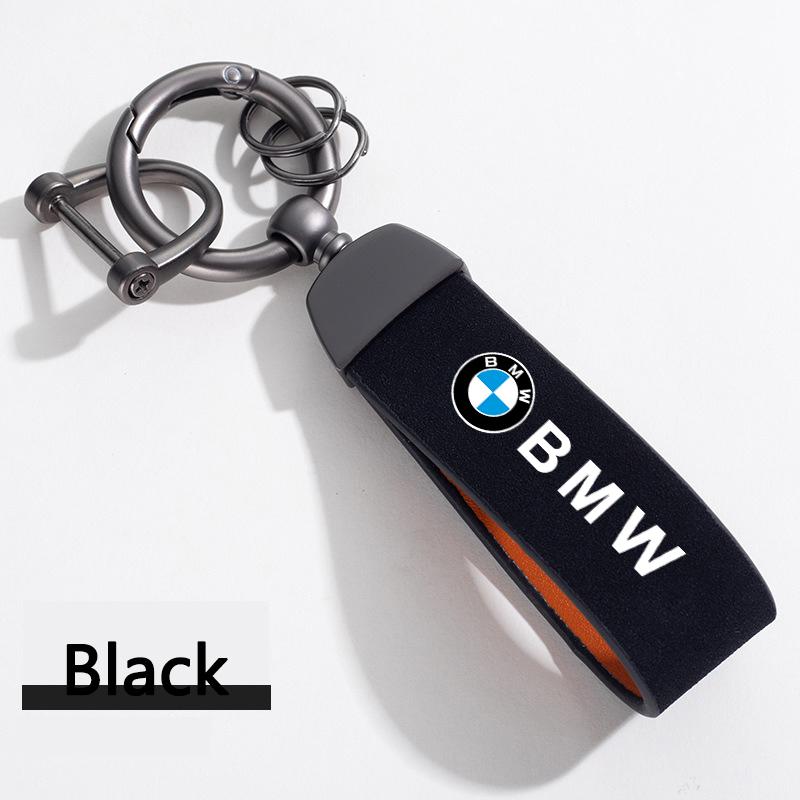 BAGJ1 Hot 2025 Matel Napped Leather Car Key Chain Fine Emblem Key Ring For BMW X1 X2 X3 X5 X4 X6 X7 G30 G20 G32 G11 G12 F40 F30 F20 F1