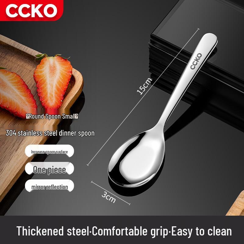 

304 Stainless Steel Long Handle Children s Dining Spoon – Cute and Durable for Eating Soup