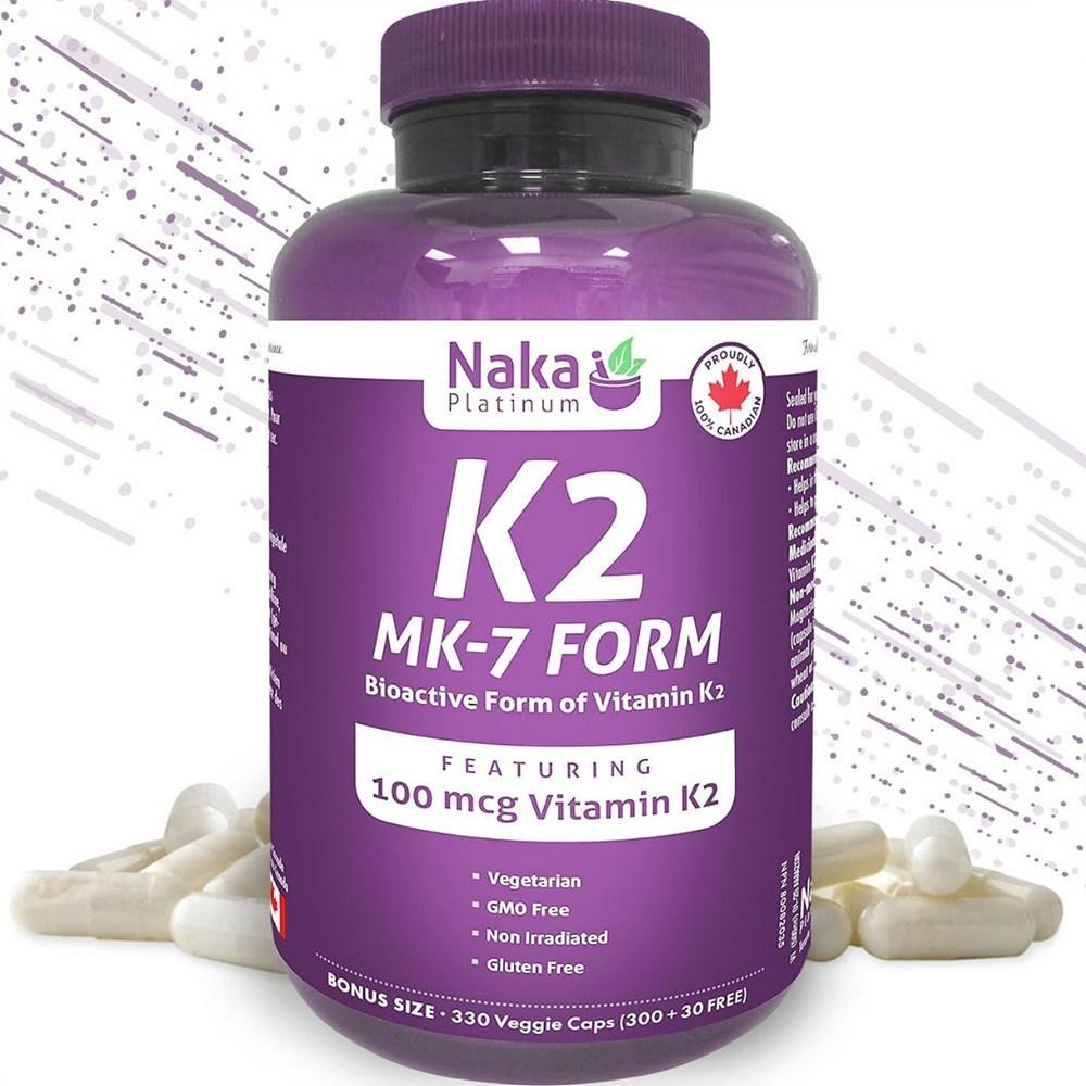 Vitamin K2 11 pcs Monthly Supply Blood Circulation Improvement MK-7 1 Bottle 330 Capsules Canadian Domestic Use 1 pcs