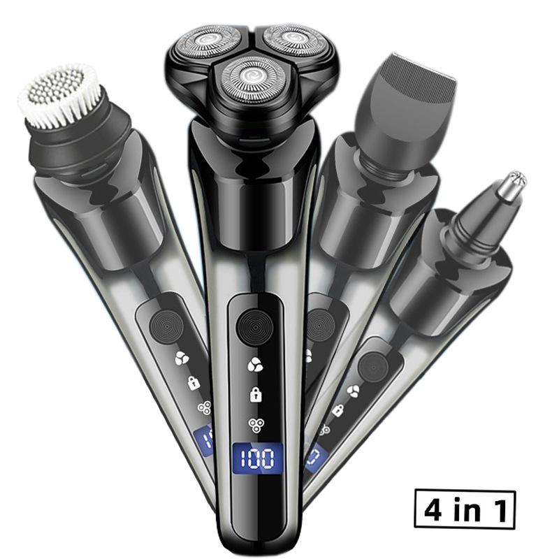 New hair clipper three-in-one men's razor rechargeable razor electric ultra-clean multi-functional beard cutter head portable