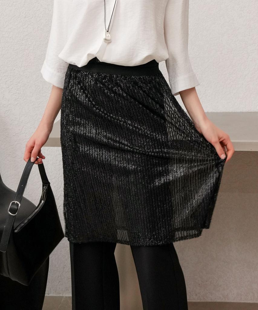 Pigment Glitter Layered Skirt (Kysk2603002)