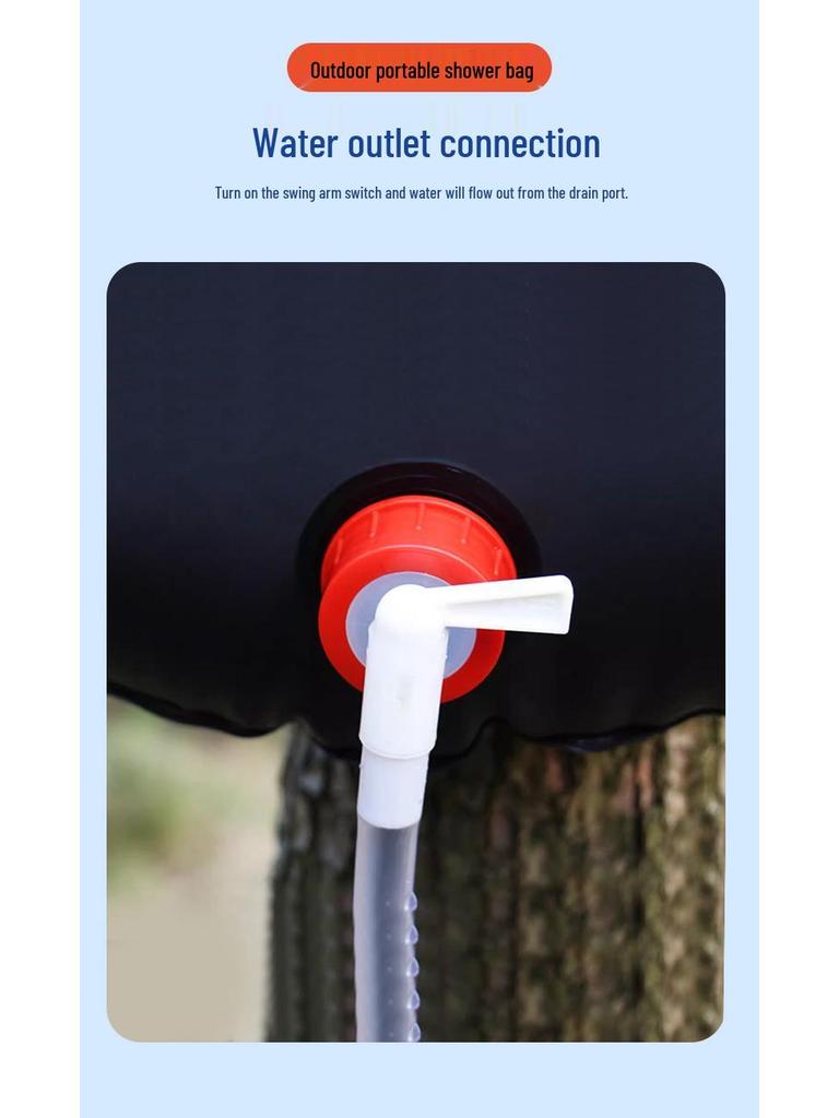 Portable Car Solar Shower Bag for Camping and Travel