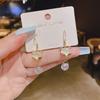 Fashion design sense Cute bunny fringed earrings Female creative sweet and cool exquisite stud earrings Versatile personality trendy earrings