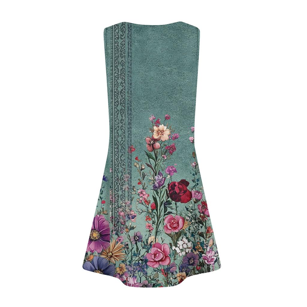 Women's Casual Sundress With Pockets Summer Boho Beach Dress,Holiday Hresses For Women Tank Dresses