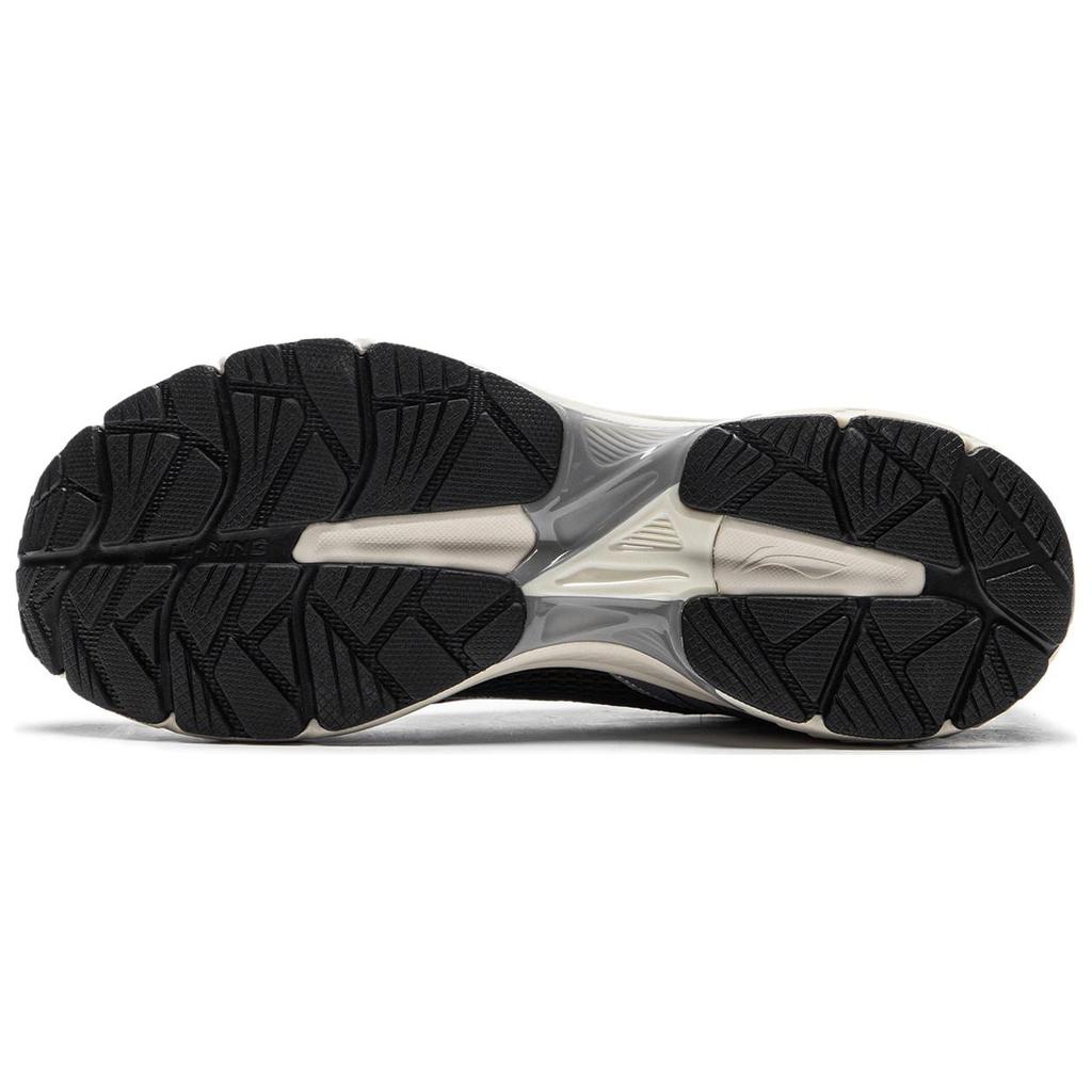 Li Ning Fuyao 1.5 Fabric Cushioning Slip Resistant Abrasion Resistant Low Top Running Shoes Men's Night Black ARXU013-4